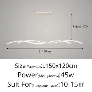 Lustre Suspendu LED – Style Moderne Minimaliste