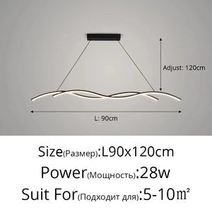 Lustre Suspendu LED – Style Moderne Minimaliste
