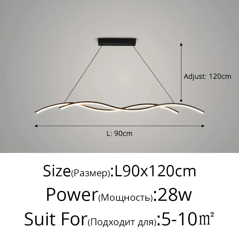 Lustre Suspendu LED – Style Moderne Minimaliste