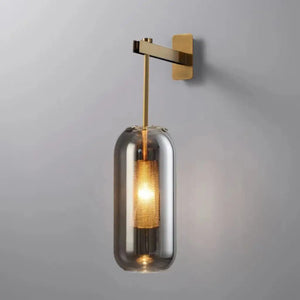 Applique murale LED en verre au design post-moderne