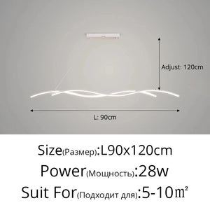Lustre Suspendu LED – Style Moderne Minimaliste