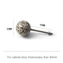 Bouton de meuble Minéral – Pierre naturelle & bronze