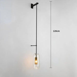 Applique murale LED en verre au design post-moderne