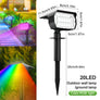 Projecteur solaire LED extérieur 72/68 LED – IP65 – 3 modes d’éclairage