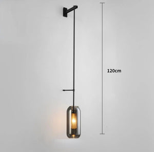 Applique murale LED en verre au design post-moderne
