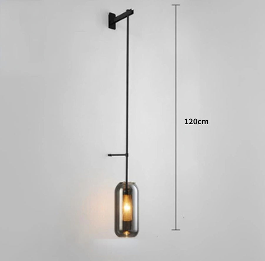 Applique murale LED en verre au design post-moderne