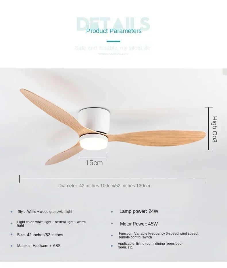 Ventilateur de plafond LED modernes - L'Atelier Imbert