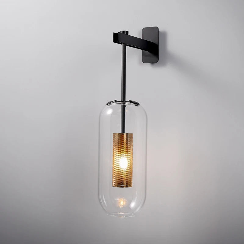 Applique murale LED en verre au design post-moderne