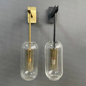 Applique murale LED en verre au design post-moderne