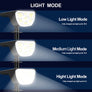 Projecteur solaire LED extérieur 72/68 LED – IP65 – 3 modes d’éclairage