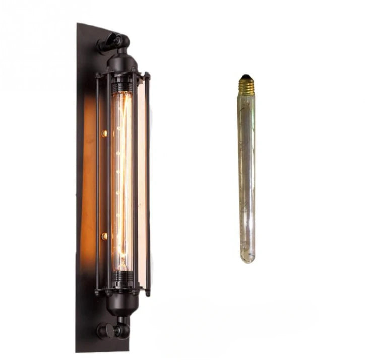 Lampe Murale Vintage Industrielle – Style Loft en Fer Noir - L'Atelier Imbert