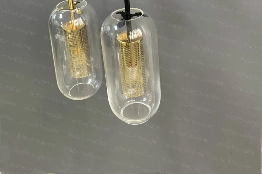 Applique murale LED en verre au design post-moderne