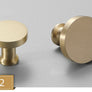 Bouton de meuble Éclat – Laiton doré brossé
