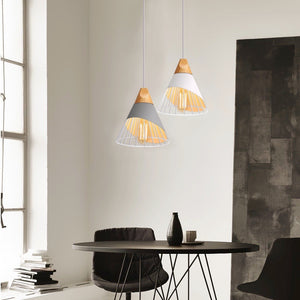 Lampe Suspendue Industrielle Moderne en Bois - L'Atelier Imbert