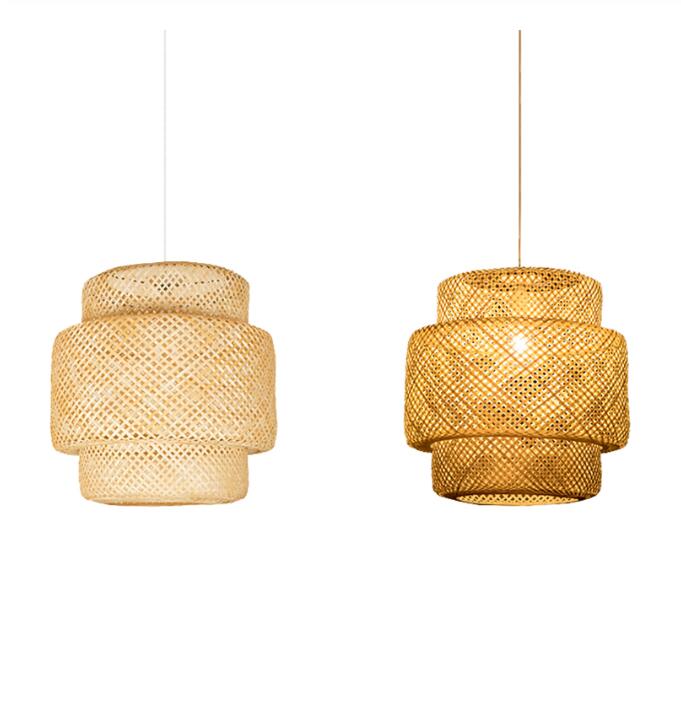 Lampe suspendue en bambou et rotin - L'Atelier Imbert