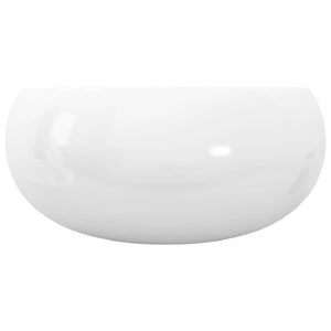 Lavabo rond en céramique blanc/noir - L'Atelier Imbert
