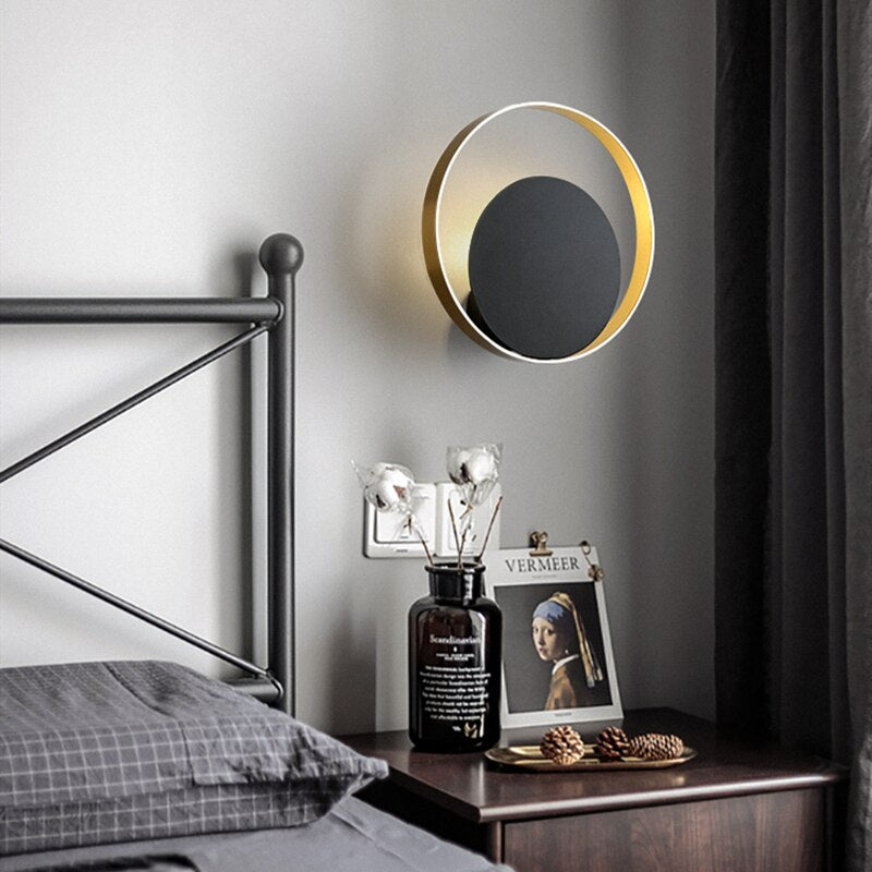 Applique Murale de Chevet à LED rotative à 360 ° avec Interrupteur Marche/arrêt, Lampe de Lecture Ronde, Anneau en Aluminium, luminaire Mural 5W 3000K, Blanc Chaud, Lampe de Lecture pour Chambre à Applique Murale de Chevet à LED rotative à 360 ° avec Interrupteur Marche/arrêt, Lampe de Lecture Ronde, Anneau en Aluminium, luminaire Mural 5W 3000K, Blanc Chaud, Lampe de Lecture pour Chambre à