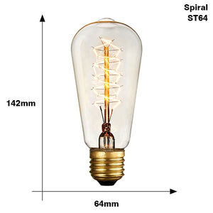 Ampoule Rétro Edison Ampoule  Ampoule à incandescence Vintage - L'Atelier Imbert